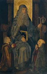 Saint Anthony the Abbot and Donors